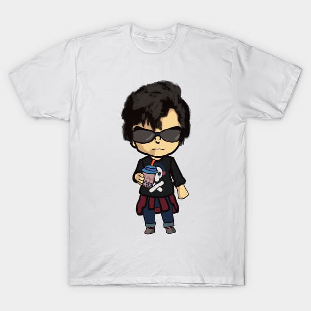 Chibi DJ Depression T-Shirt by HappyRandomArt